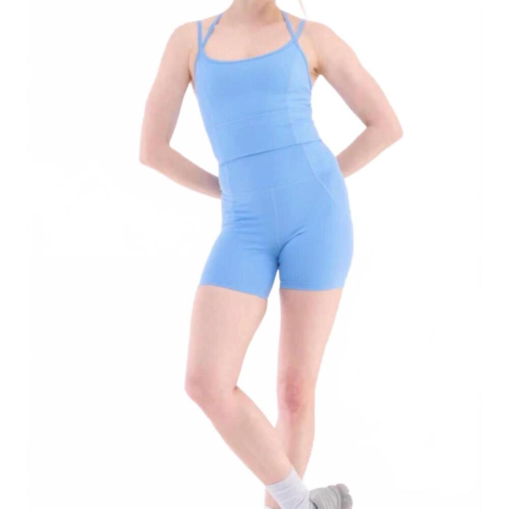 NEW HALFDAYS gwen longline top in forget me not